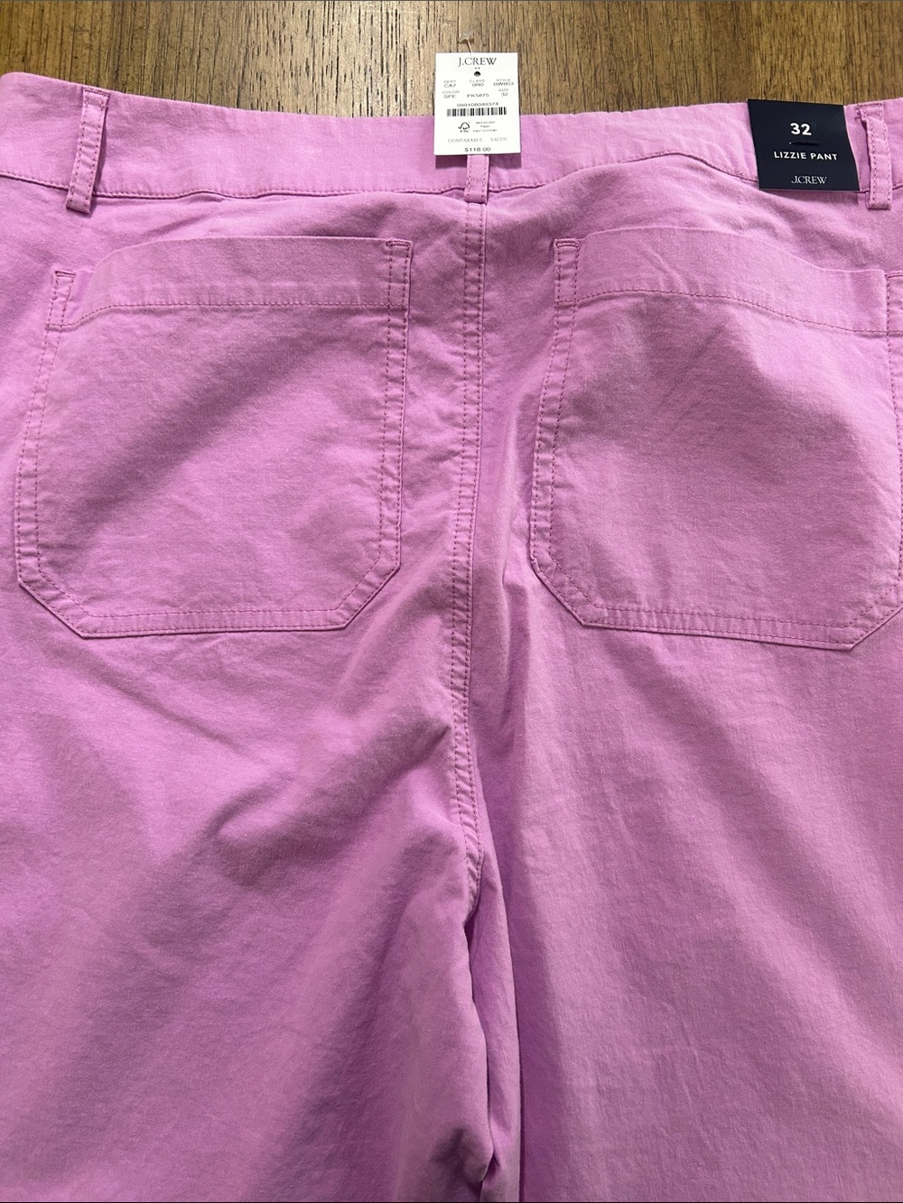 NWT J.Crew Pink Lizzie Pant - Size 32 - Picture 5 of 5